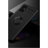 BFS  Samsung Galaxy M51 Kılıf Range Yüzüklü Silikon - Siyah
