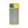 BFS  Realme C11 Kılıf Palm Buzlu Kamera Sürgülü Silikon - Sarı