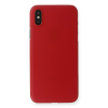 BFS  iPhone XS Max Kılıf PP Ultra İnce Kapak - Kırmızı