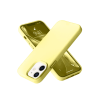 BFS  iPhone 12 Kılıf Nano içi Kadife Silikon- Sarı