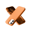 BFS  iPhone 12 Kılıf Nano içi Kadife Silikon - Turuncu