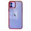 BFS  iPhone 12 Kılıf Element Silikon - Kırmızı
