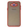 BFS  Samsung Galaxy J7 Kılıf Montreal Silikon Kapak - Kırmızı