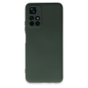 BFS  Xiaomi Redmi Note 11T Kılıf Nano içi Kadife Silikon - Koyu Yeşil