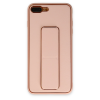 BFS  iPhone 7 Plus Kılıf Coco Deri Standlı Kapak - Pudra