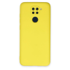 BFS  Xiaomi Redmi Note 9 Kılıf Nano içi Kadife Silikon - Sarı