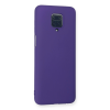 BFS  Xiaomi Redmi Note 9 Pro Kılıf Nano içi Kadife Silikon - Mor