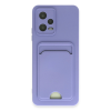 BFS  Xiaomi Redmi Note 12 4G Kılıf Kelvin Kartvizitli Silikon - Lila