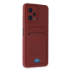 BFS  Xiaomi Redmi Note 12 4G Kılıf Kelvin Kartvizitli Silikon - Bordo