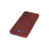 BFS  Xiaomi Redmi Note 12 4G Kılıf Kelvin Kartvizitli Silikon - Bordo