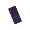 BFS  Samsung Galaxy A14 4G Kılıf Kelvin Kartvizitli Silikon - Derin Mor