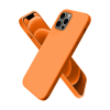BFS  iPhone 12 Pro Kılıf First Silikon - Turuncu