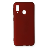 BFS  Samsung Galaxy A20E Kılıf First Silikon - Bordo