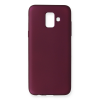 BFS  Samsung Galaxy A6 2018 Kılıf First Silikon - Mürdüm