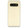BFS  Samsung Galaxy S10 Plus Kılıf First Silikon - Gold