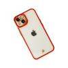BFS  iPhone 13 Kılıf Liva Lens Silikon - Kırmızı