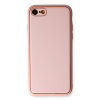 BFS  iPhone 7 Kılıf Coco Deri Silikon Kapak - Pudra