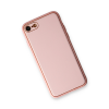 BFS  iPhone 7 Kılıf Coco Deri Silikon Kapak - Pudra