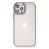 BFS  iPhone 12 Pro Max Kılıf Dora Kapak - Lila
