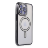 BFS  iPhone 14 Pro Max Kılıf Joke Simli Magneticsafe Kılıf - Siyah