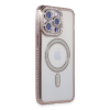 BFS  iPhone 14 Pro Max Kılıf Joke Simli Magneticsafe Kılıf - Pembe
