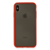 BFS  iPhone XS Max Kılıf Montreal Silikon Kapak - Kırmızı