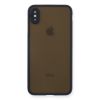 BFS  iPhone XS Max Kılıf Montreal Silikon Kapak - Lacivert