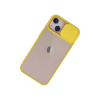 BFS  iPhone 13 Kılıf Palm Buzlu Kamera Sürgülü Silikon - Sarı