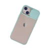 BFS  iPhone 13 Kılıf Palm Buzlu Kamera Sürgülü Silikon - Turkuaz
