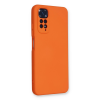 BFS  Xiaomi Redmi Note 11 Kılıf Nano içi Kadife Silikon - Turuncu