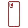 BFS  Samsung Galaxy A31 Kılıf Miami Şeffaf Silikon - Fuşya