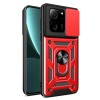 BFS  Xiaomi Mi 13T Pro Kılıf Pars Lens Yüzüklü Silikon - Kırmızı