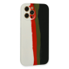 BFS  iPhone 12 Pro Kılıf Ebruli Lansman Silikon - Beyaz-Siyah