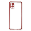BFS  Samsung Galaxy A51 Kılıf Miami Şeffaf Silikon - Fuşya