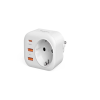 Ac-115 2500w 3.4a 2usb 1type-c 1soket Akım Korumalı Şarj Adaptörü Priz Çoğaltıcı