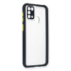 BFS  Samsung Galaxy M31 Kılıf Miami Şeffaf Silikon - Lacivert