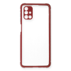 BFS  Samsung Galaxy M51 Kılıf Miami Şeffaf Silikon - Fuşya