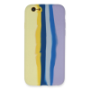 BFS  iPhone 6 Kılıf Ebruli Lansman Silikon - Sarı-Lila