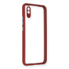 BFS  Xiaomi Redmi 9A Kılıf Miami Şeffaf Silikon - Fuşya