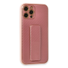 BFS  iPhone 12 Pro Max Kılıf Coco Karbon Standlı Kapak - Pembe