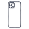 BFS  iPhone 12 Pro Kılıf Miami Şeffaf Silikon - Gri