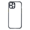 BFS  iPhone 12 Pro Kılıf Miami Şeffaf Silikon - Lacivert