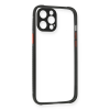 BFS  iPhone 12 Pro Kılıf Miami Şeffaf Silikon - Siyah
