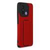 BFS  Xiaomi Redmi 12C Kılıf Mega Standlı Silikon - Kırmızı