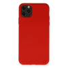 BFS  iPhone 11 Pro Max Kılıf Nano içi Kadife Silikon - Kırmızı