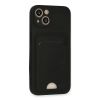 BFS  iPhone 13 Kılıf Kelvin Kartvizitli Silikon - Siyah