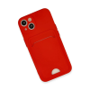 BFS  iPhone 13 Kılıf Kelvin Kartvizitli Silikon - Kırmızı
