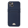 BFS  iPhone 13 Kılıf Kelvin Kartvizitli Silikon - Lacivert