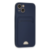 BFS  iPhone 13 Kılıf Kelvin Kartvizitli Silikon - Lacivert