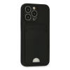 BFS  iPhone 13 Pro Kılıf Kelvin Kartvizitli Silikon - Siyah